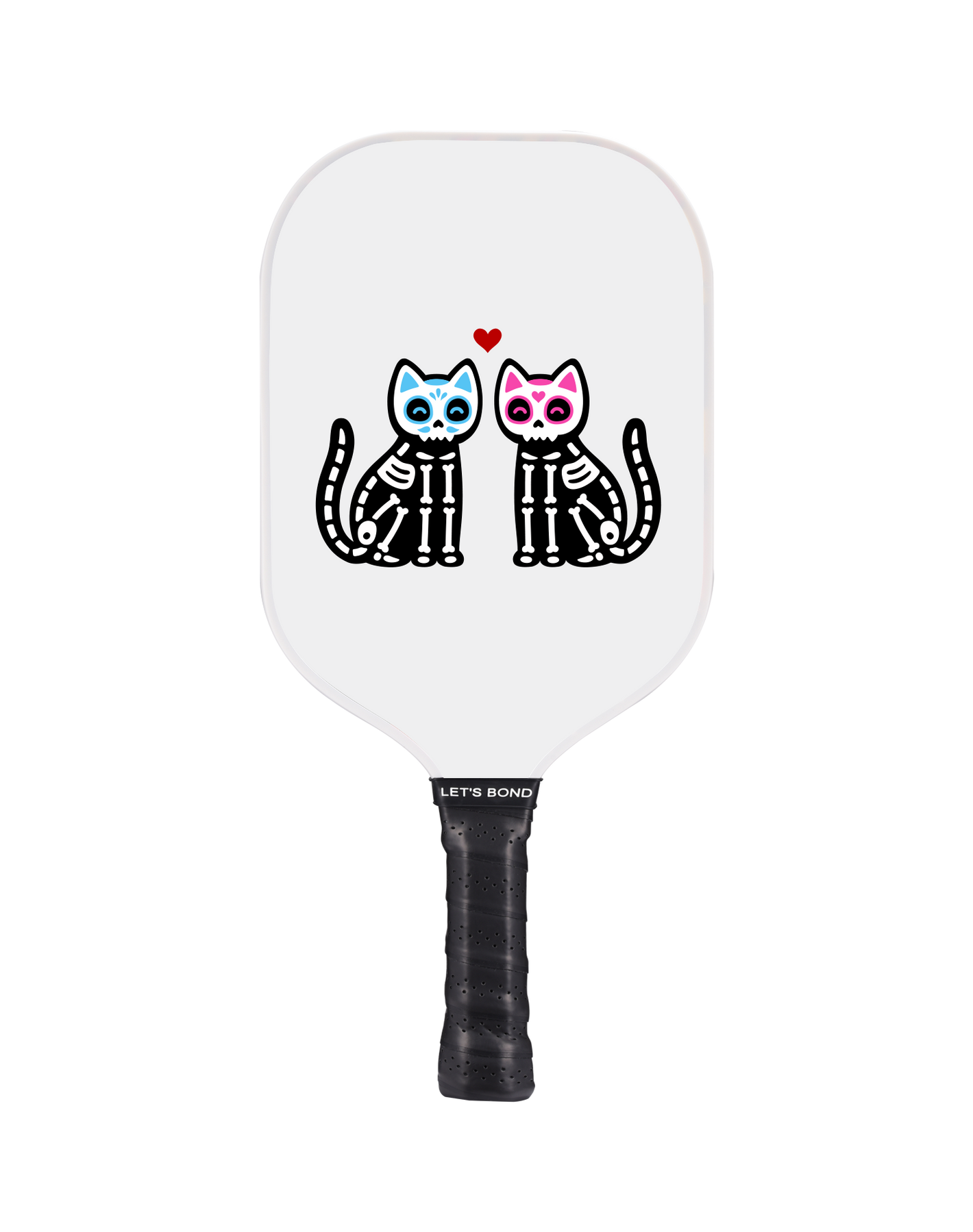 Skeleton Meow Mates Pickleball Paddle