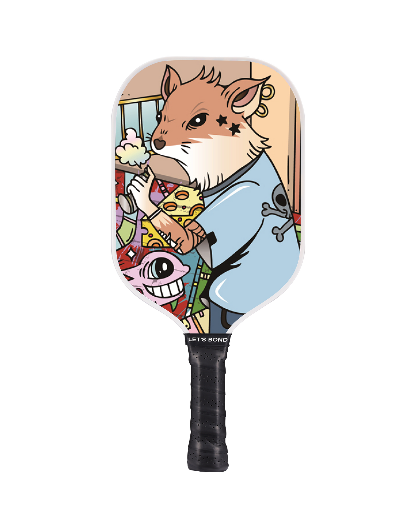 Street Graffiti Rat Pickleball Paddle